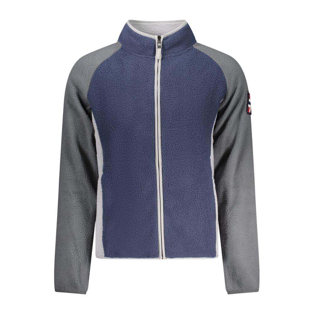 Blue Polyester Men's Sweatshirt - ventzia