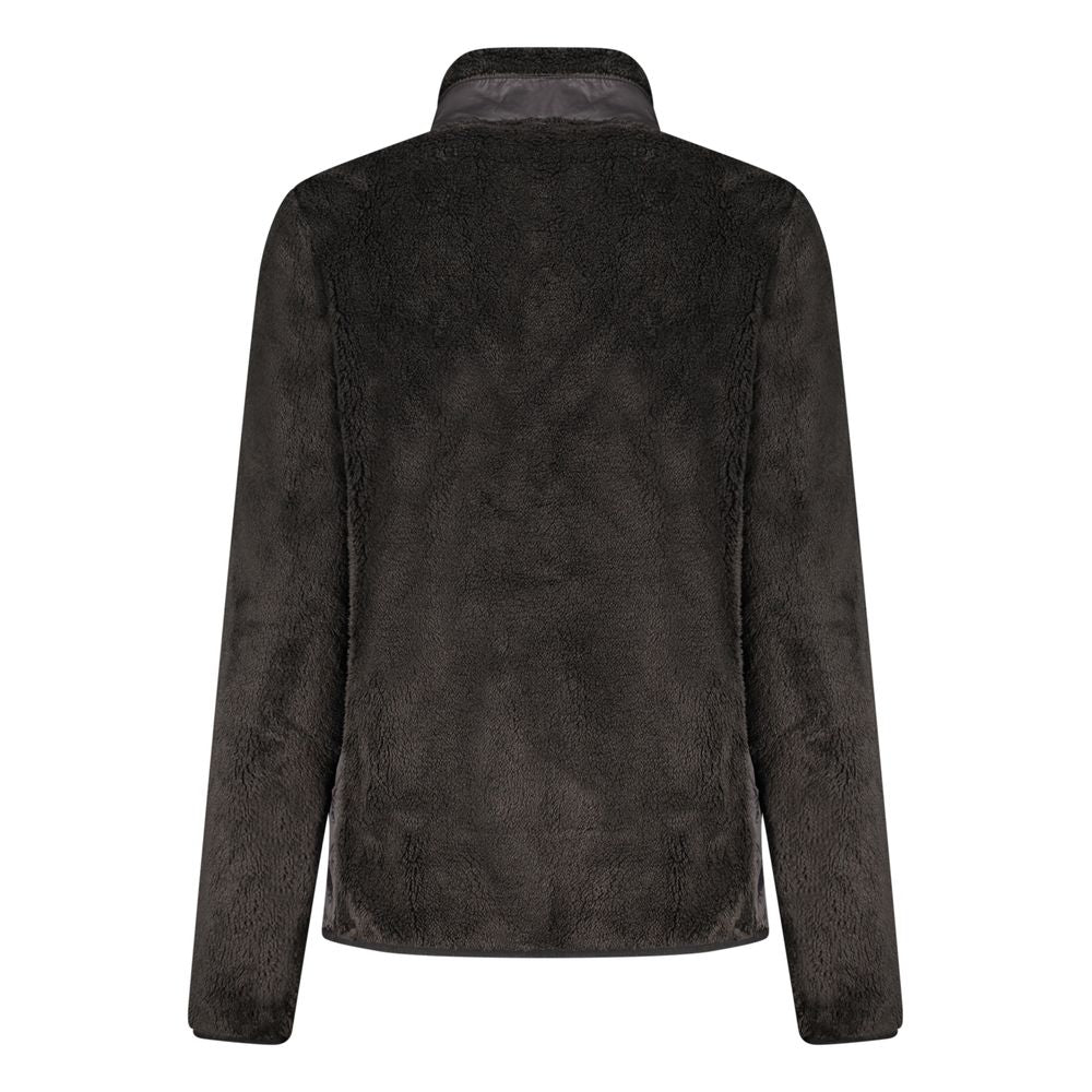 Black Polyester Women's Sweatshirt - ventzia