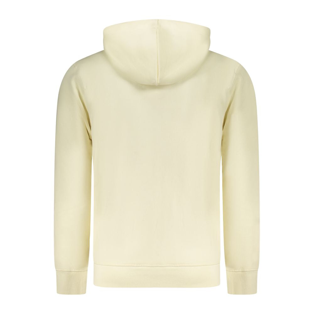White Cotton Men's Hoodie Sweatshirt - ventzia