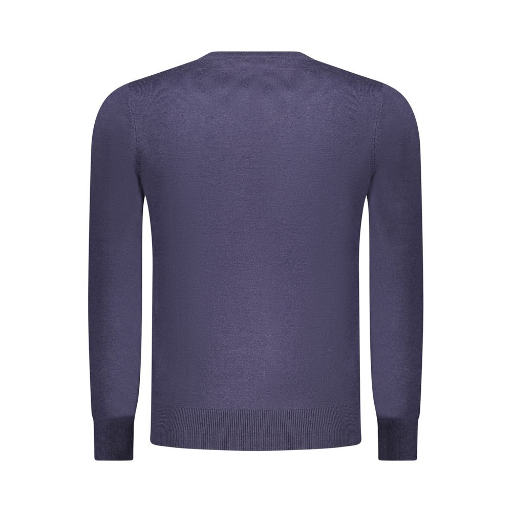 Blue Polyester Men's Sweater - ventzia