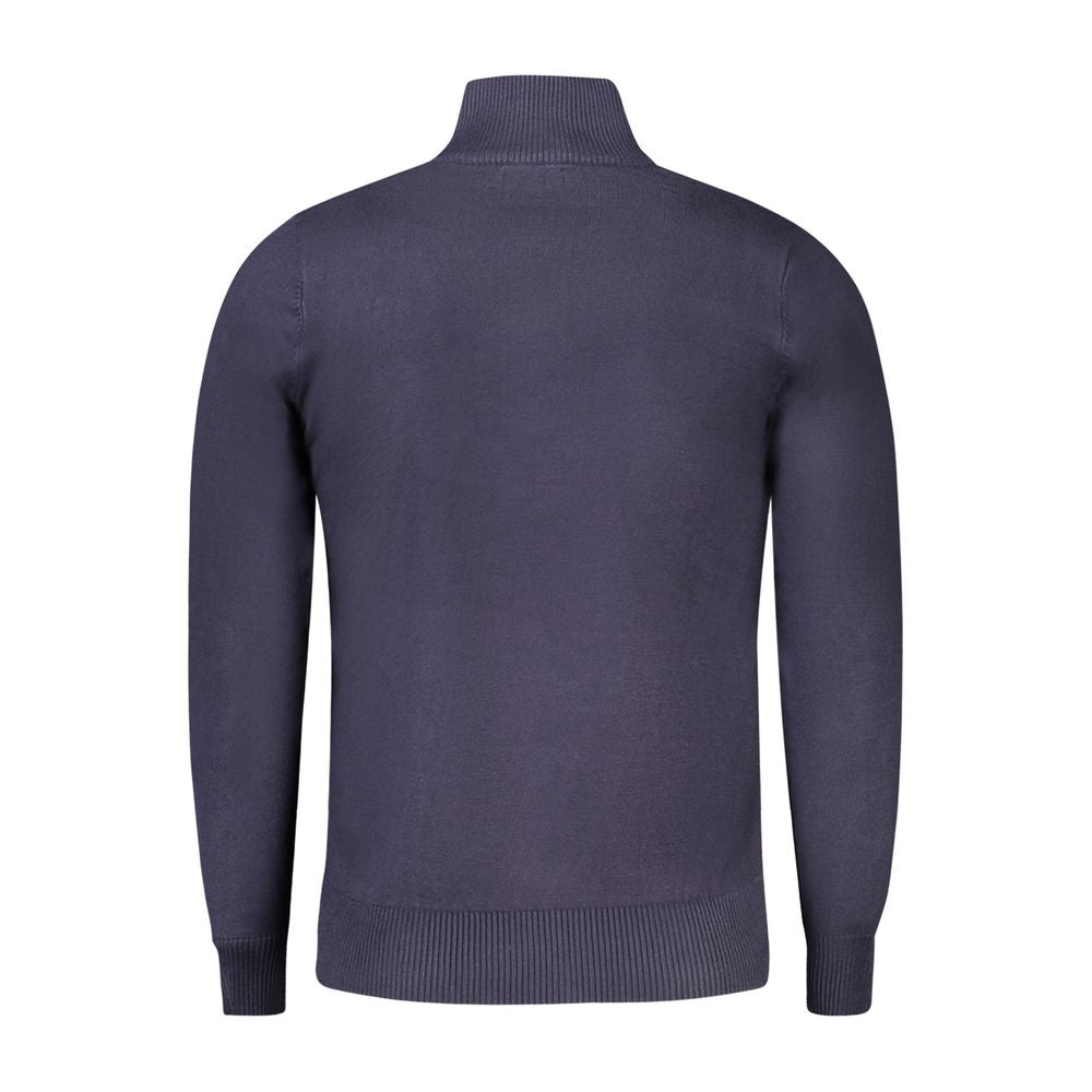 Blue Viscose Men's Sweater - ventzia