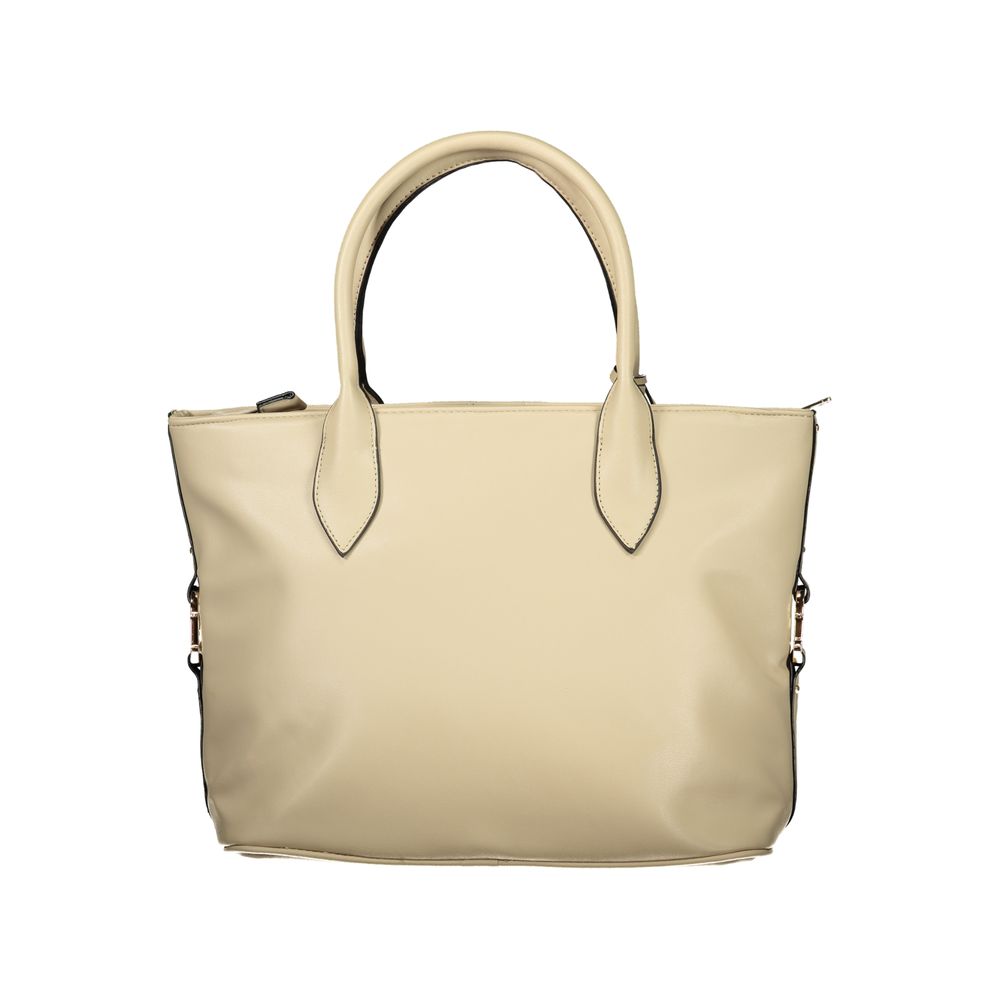 Beige PVC Women Handbag - ventzia