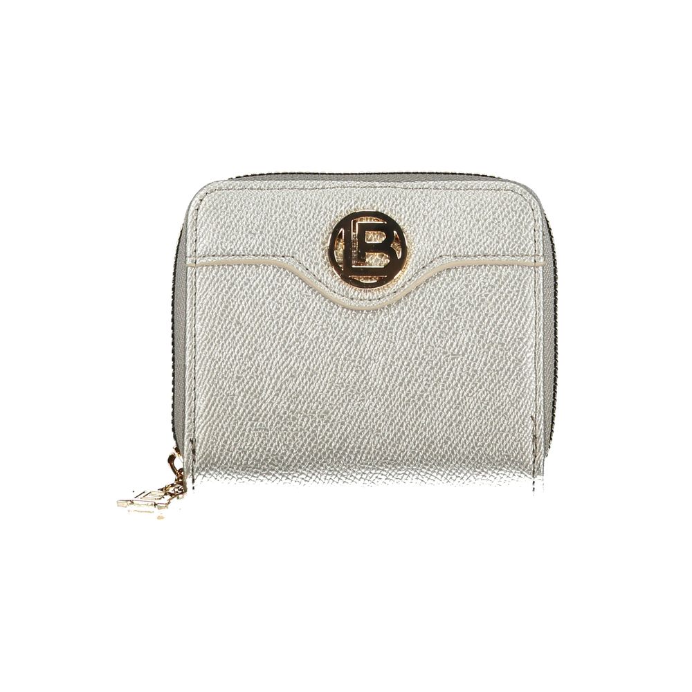 Grigio Polyurethane Women Wallet - ventzia