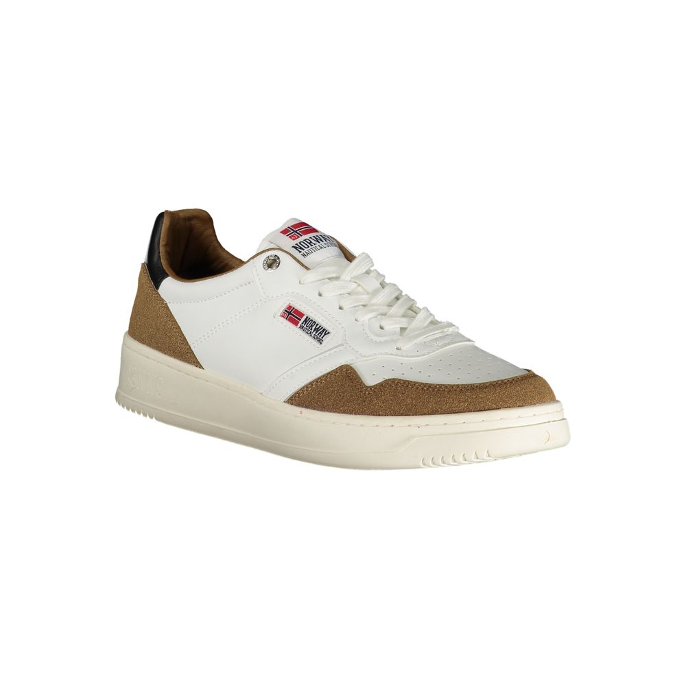 Bianco Polyurethane Men Sneaker - ventzia