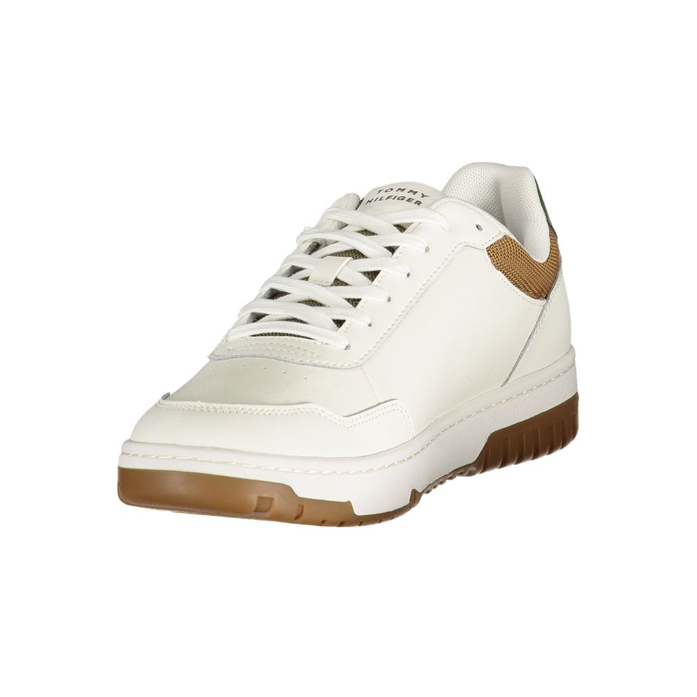Bianco Poliuretano Men Sneaker - ventzia
