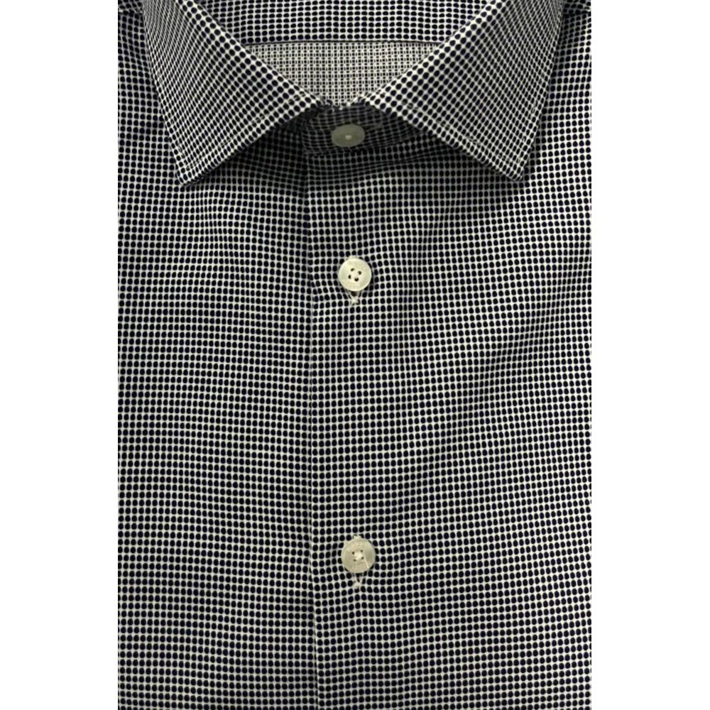 Blue Cotton Men Shirt - ventzia