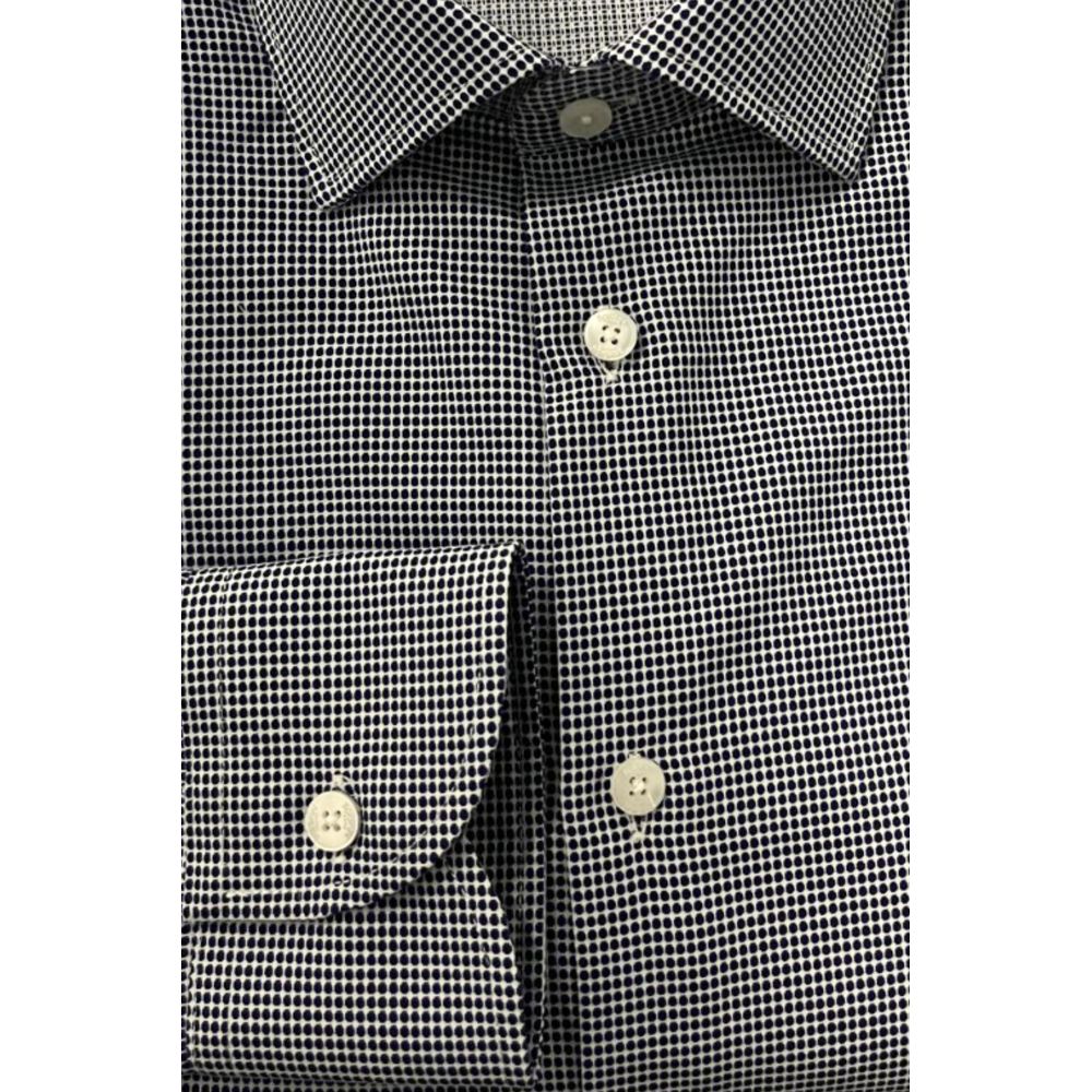 Blue Cotton Men Shirt - ventzia