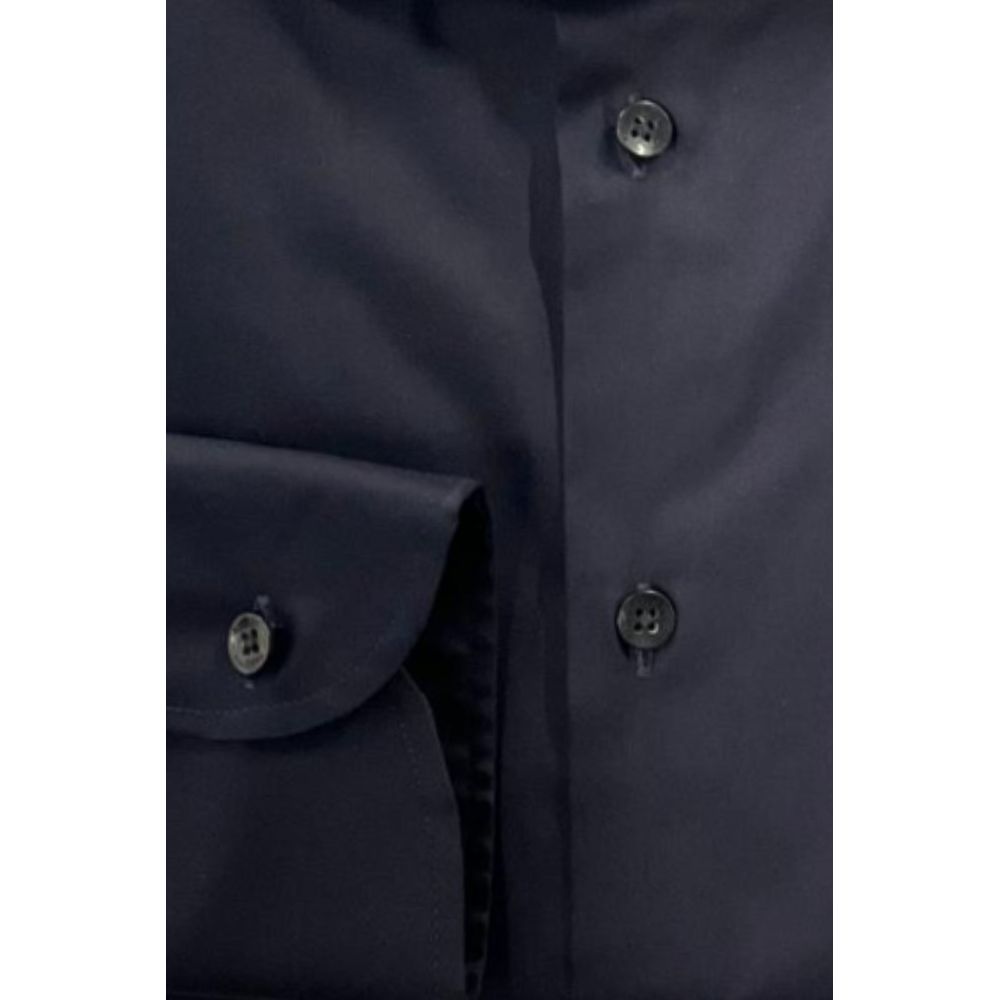 Black Cotton Men's Shirt - ventzia