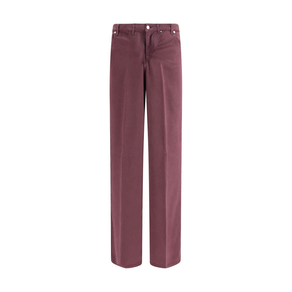 Purple Tencel Relaxed Fit Jeans