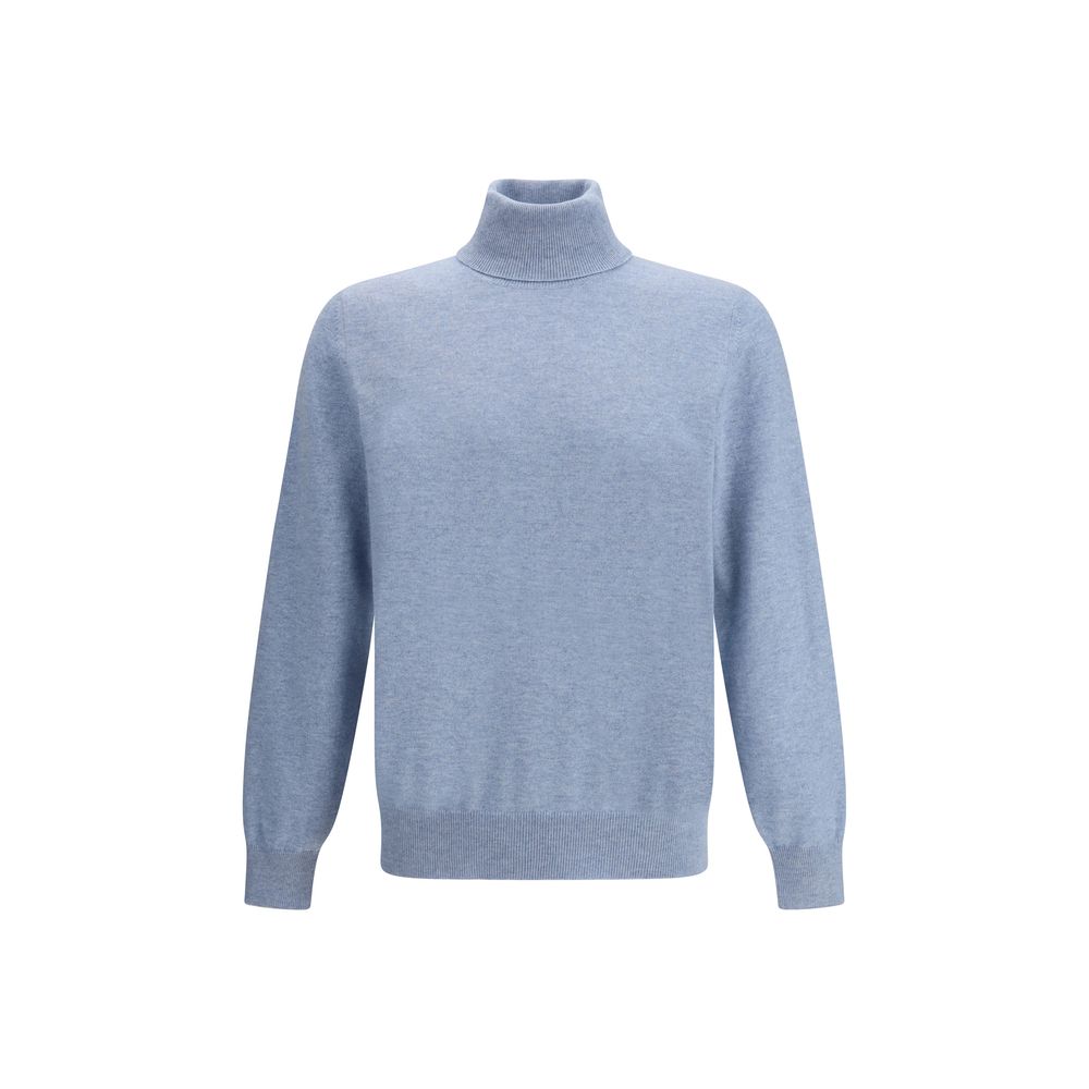 Blue Cashmere Sweater - ventzia