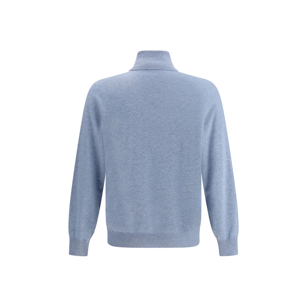 Blue Cashmere Sweater - ventzia