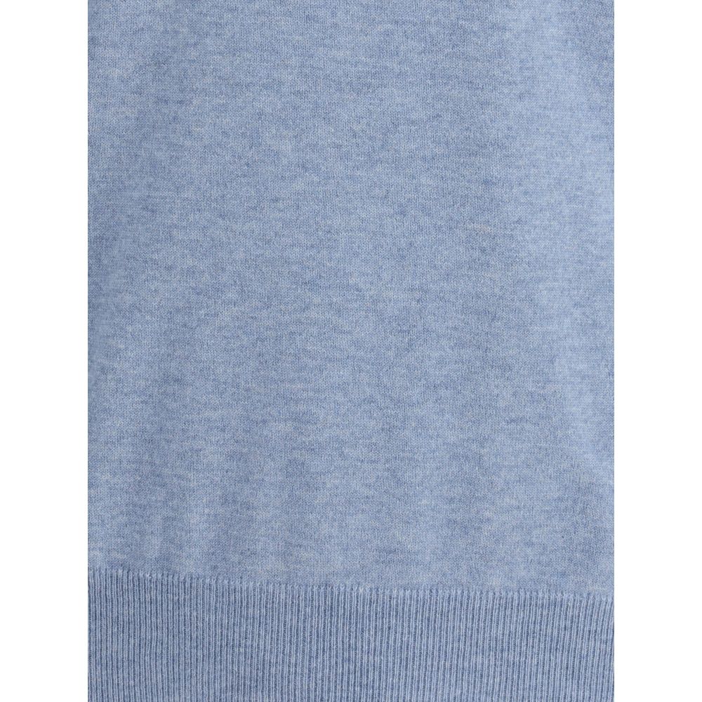 Blue Cashmere Sweater - ventzia
