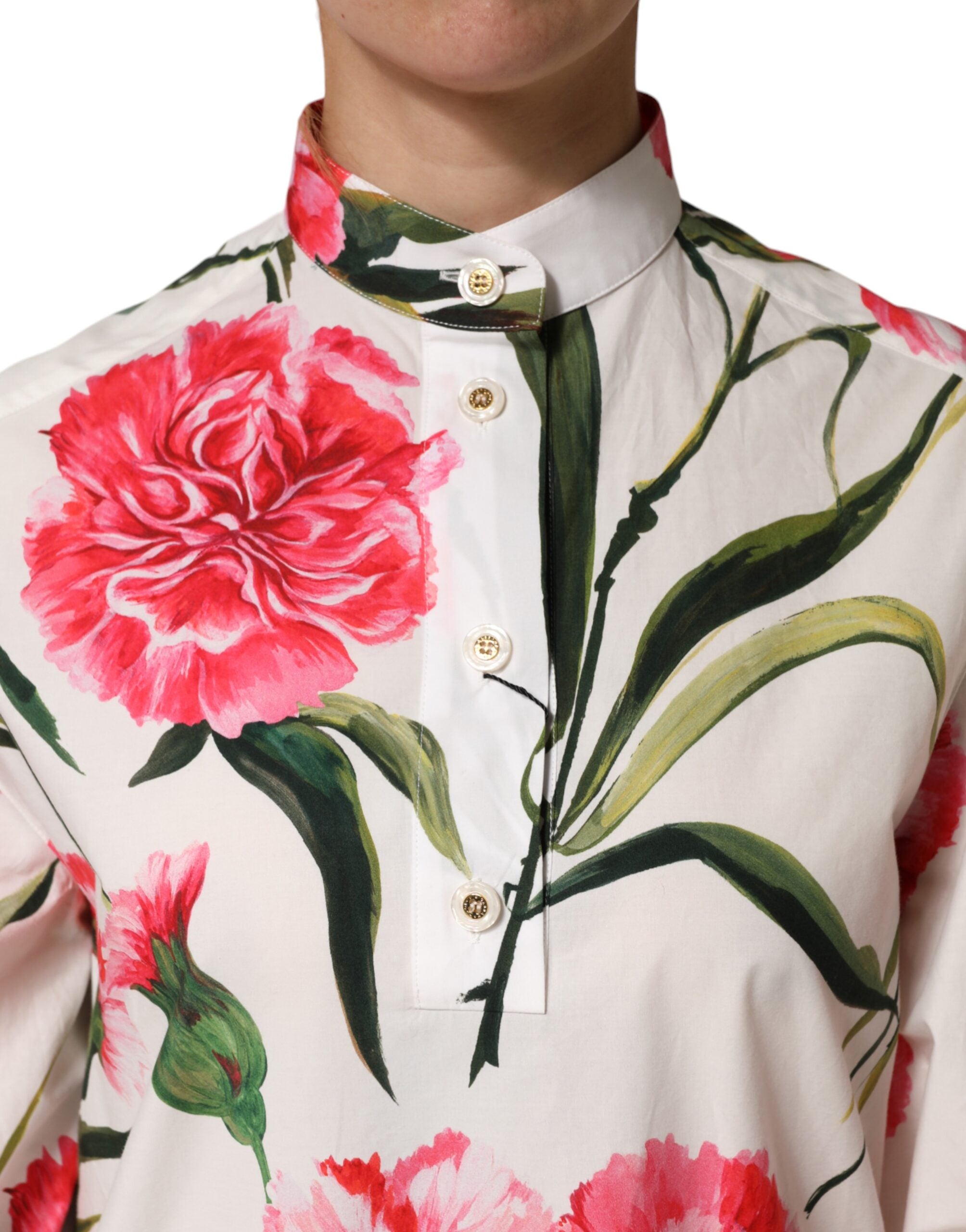 Multicolor Floral Long Sleeves Blouse Top