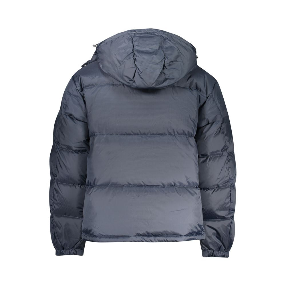 Blue Polyester Men's Jacket - ventzia