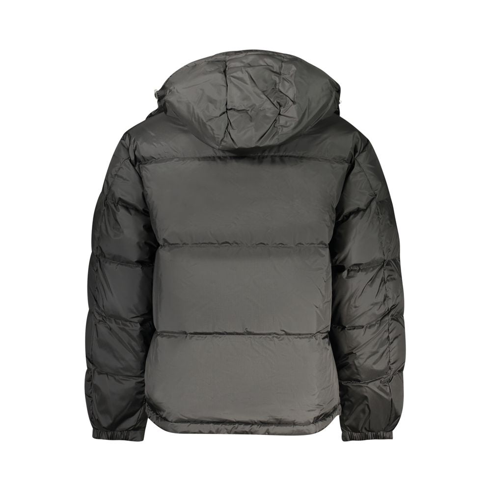 Black Polyester Men's Jacket - ventzia