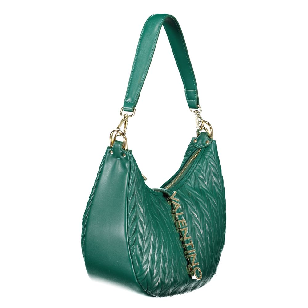 Green Polyurethane Women's Bag