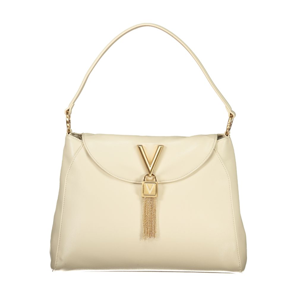 Beige Polyurethane Women Shoulder Bag - ventzia