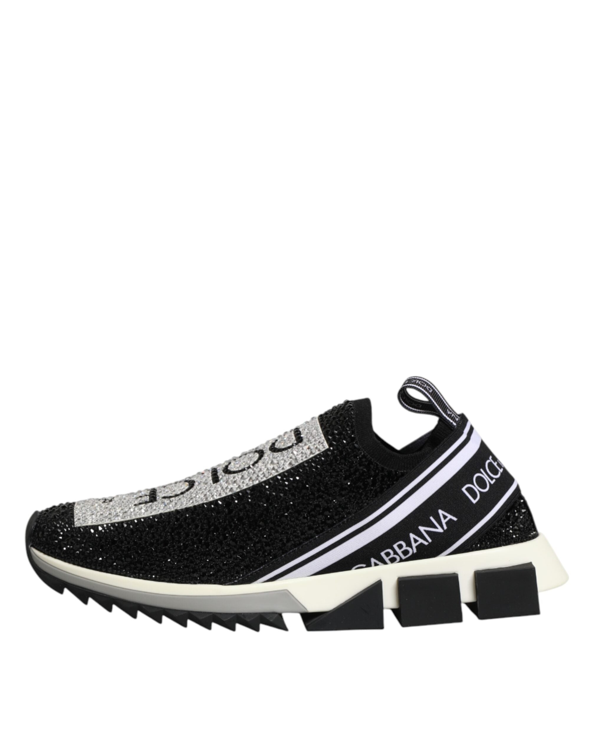 Black Strass Slip On Men Sorrento Sneakers Shoes