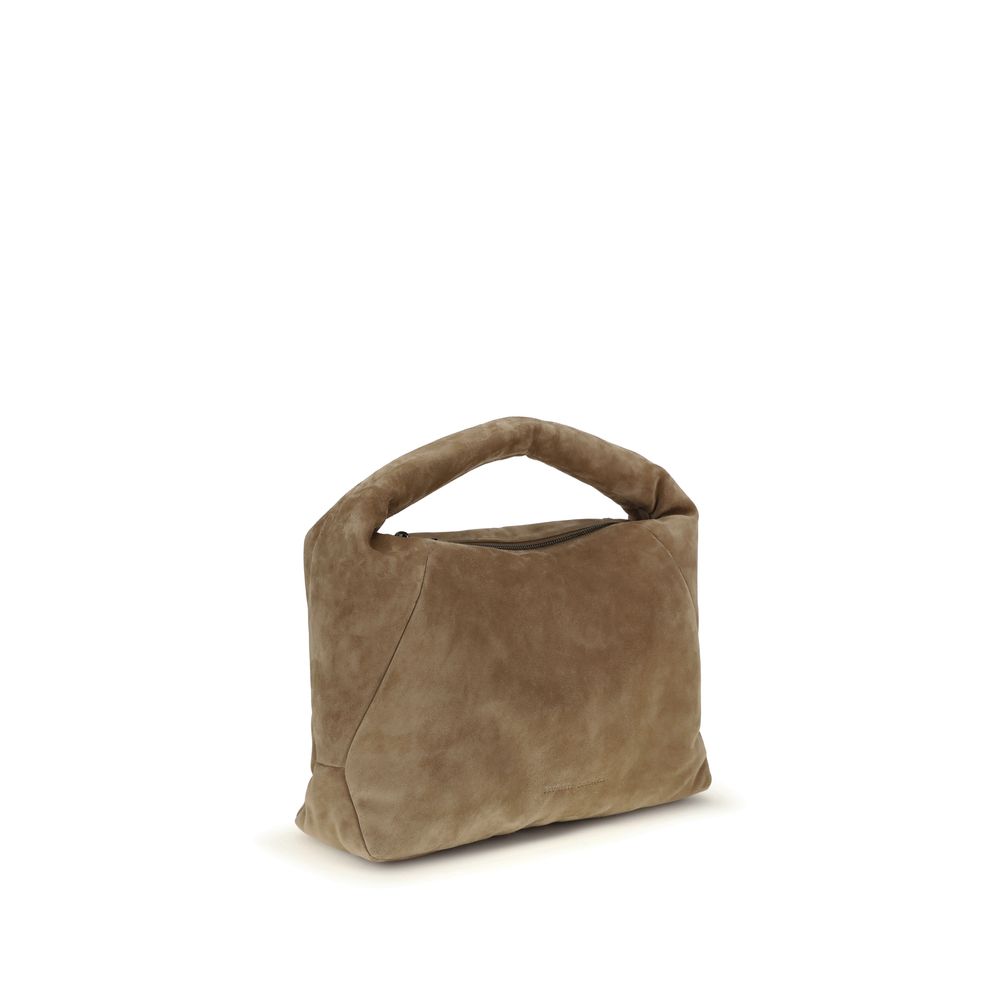 Beige Calf Leather Bos Taurus Shoulder Bag - ventzia