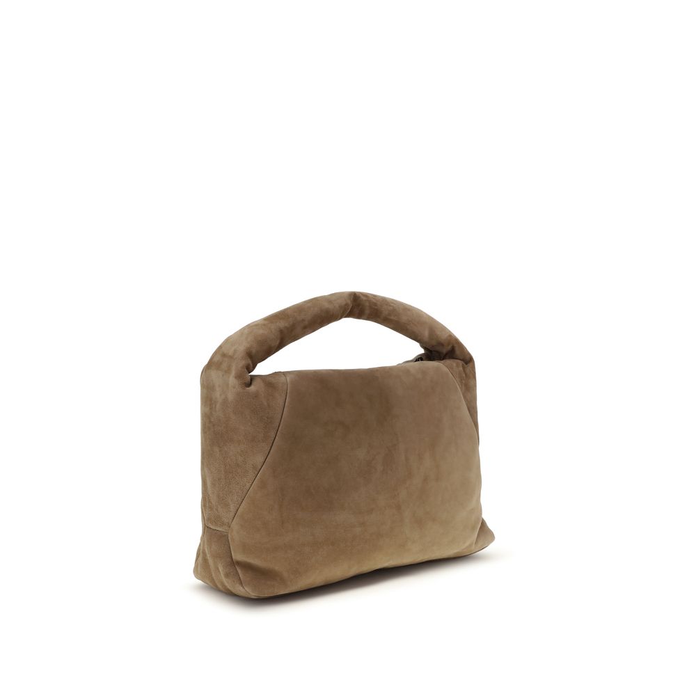 Beige Calf Leather Bos Taurus Shoulder Bag - ventzia