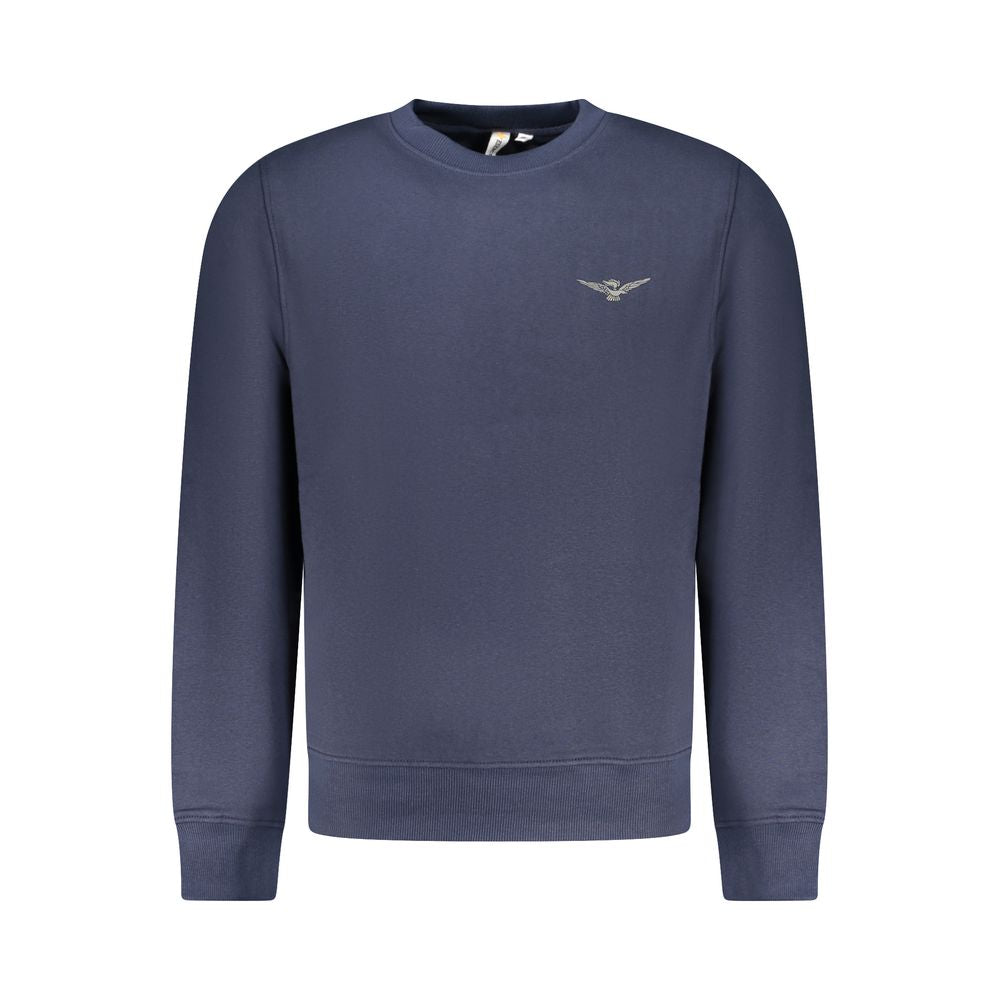 "Blu Cotton Men Sweatshirt" - ventzia