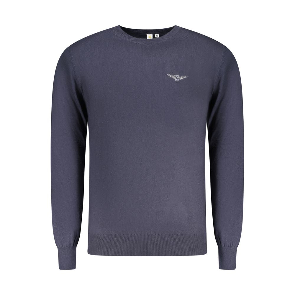 Blue Cotton Men's Sweater - ventzia