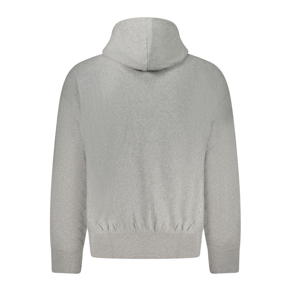 Gray Cotton Men Sweatshirt - ventzia