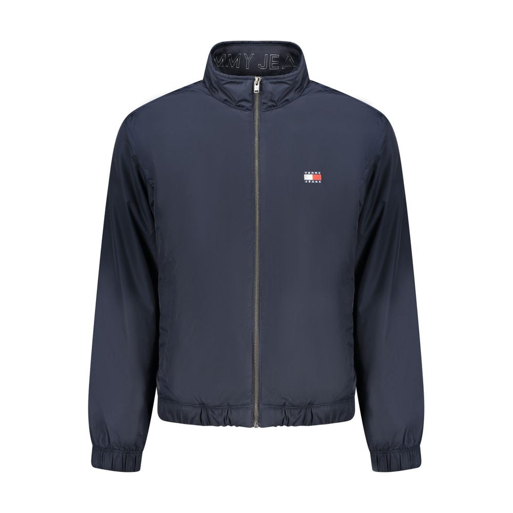 Blue Polyester Men's Jacket - ventzia