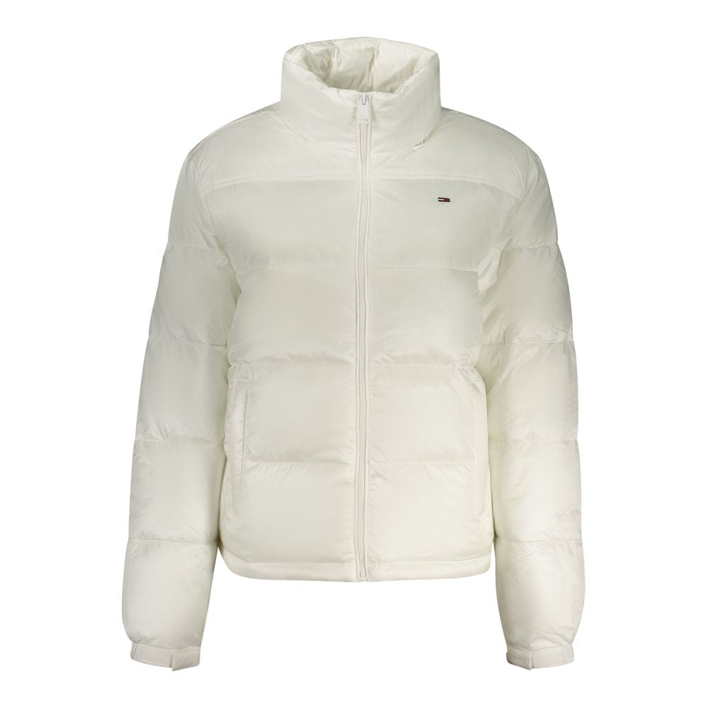 White Polyester Women's Jacket - ventzia