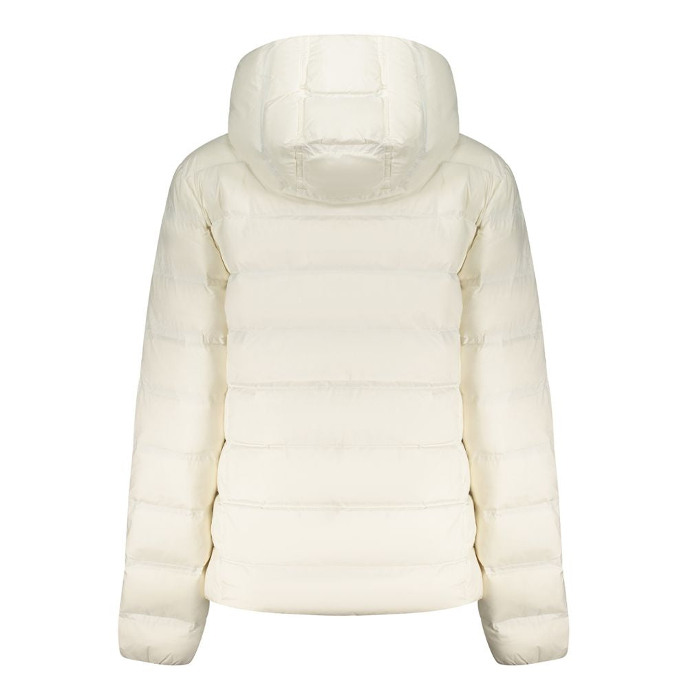 White Polyester Women's Jacket - ventzia