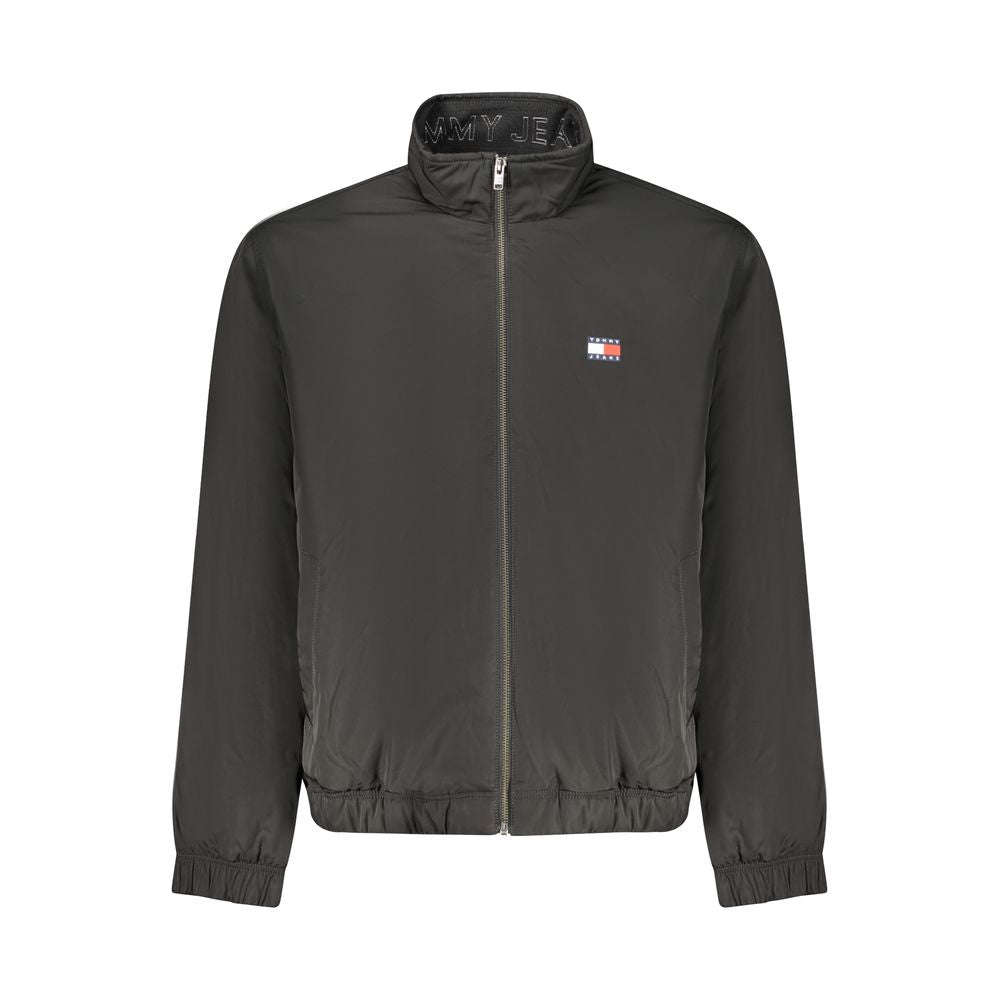 Black Polyester Men's Jacket - ventzia