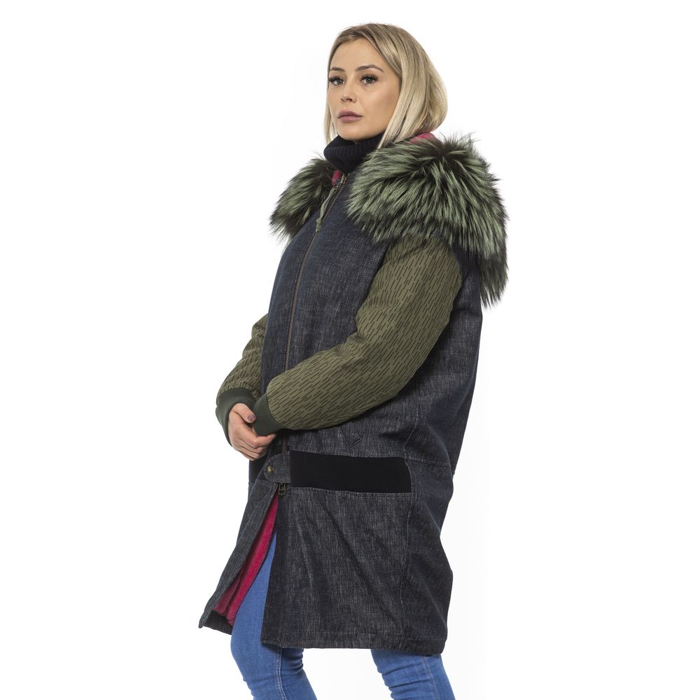 Gray Leather Women Bomber Jacket - ventzia