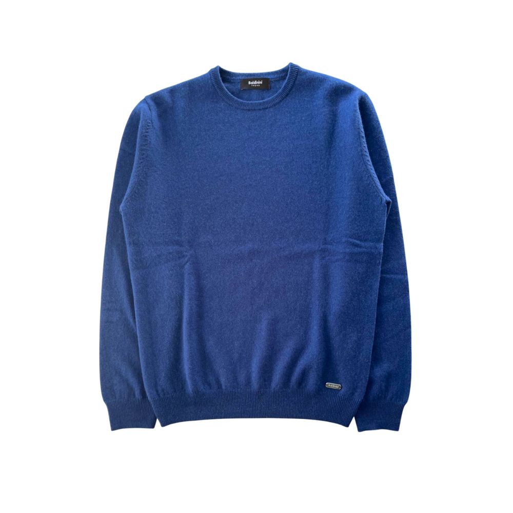 Blue Cashmere Men Sweater