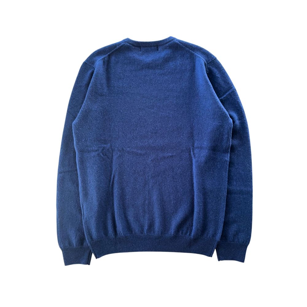 Blue Cashmere Men Sweater