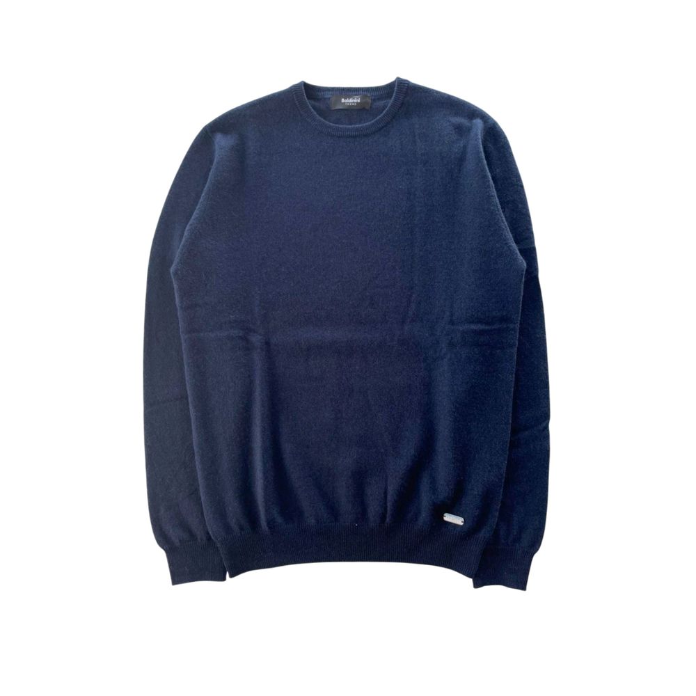 Blue Cashmere Men Sweater