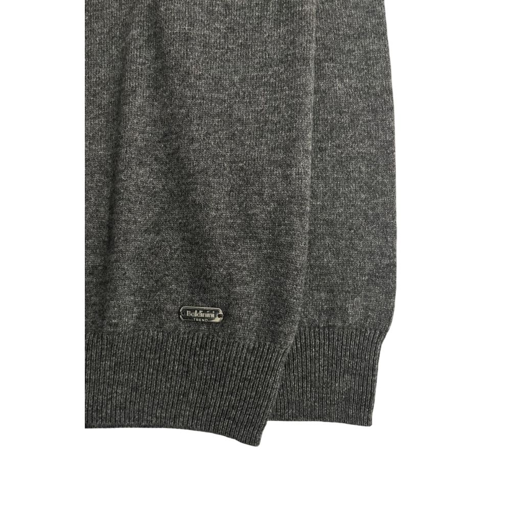 Gray Cashmere Men Sweater