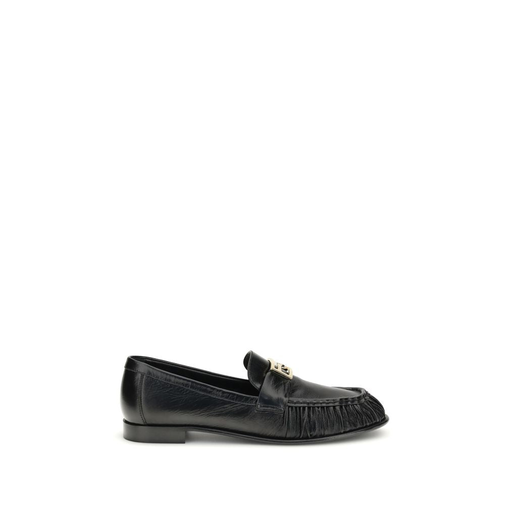 Black Calf Leather Bos Taurus Slip-On Loafers