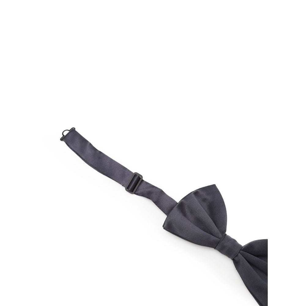 Gray Silk Bowtie - ventzia