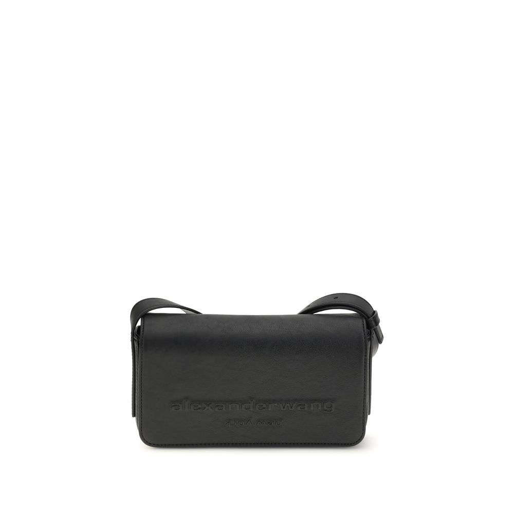 Black Calf Leather Bos Taurus Shoulder Bag - ventzia