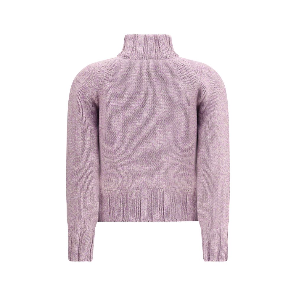 Purple Cashmere Cardigan