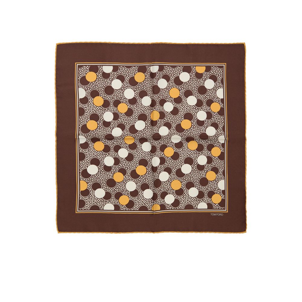 Brown Silk Pocket Square