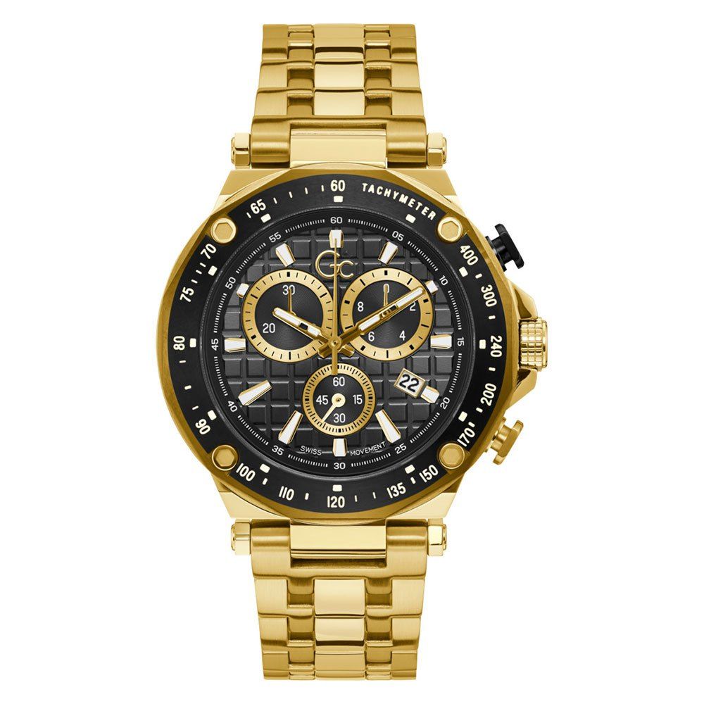 Gold Stainless Steel Sport Watch - ventzia