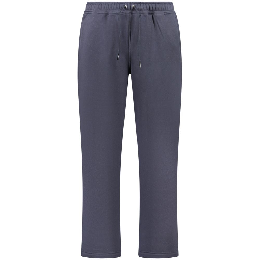 Blue Cotton Men Trouser