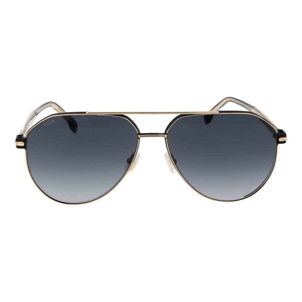Gold Acetate & Metal Sunglasses