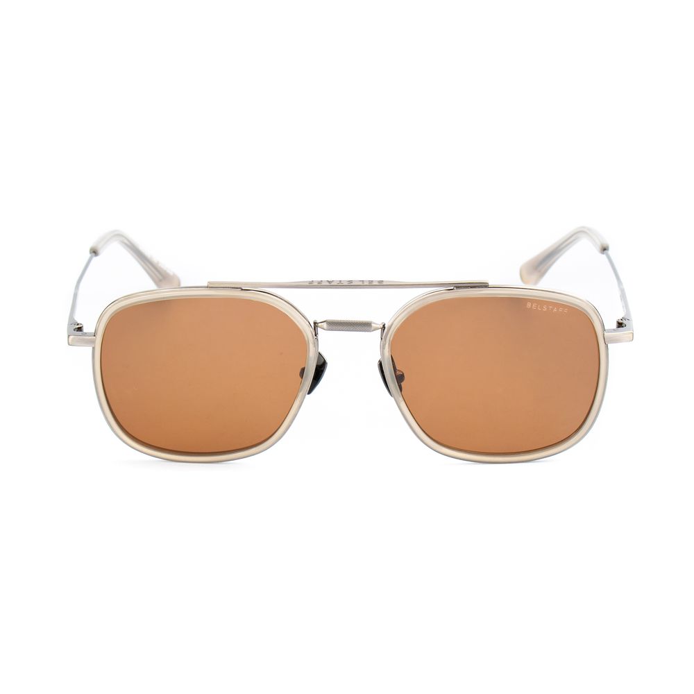 Brown Stainless Steel Sunglasses - ventzia