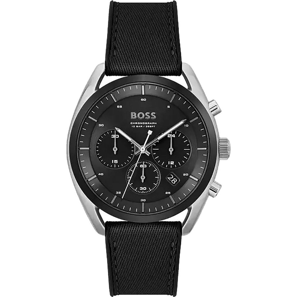 Black Synthetic Dress Watch - ventzia