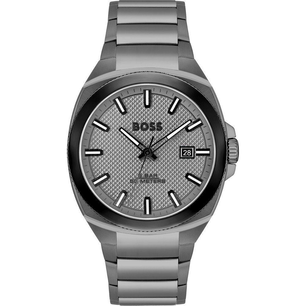 Gray Stainless Steel Dress Watch - ventzia