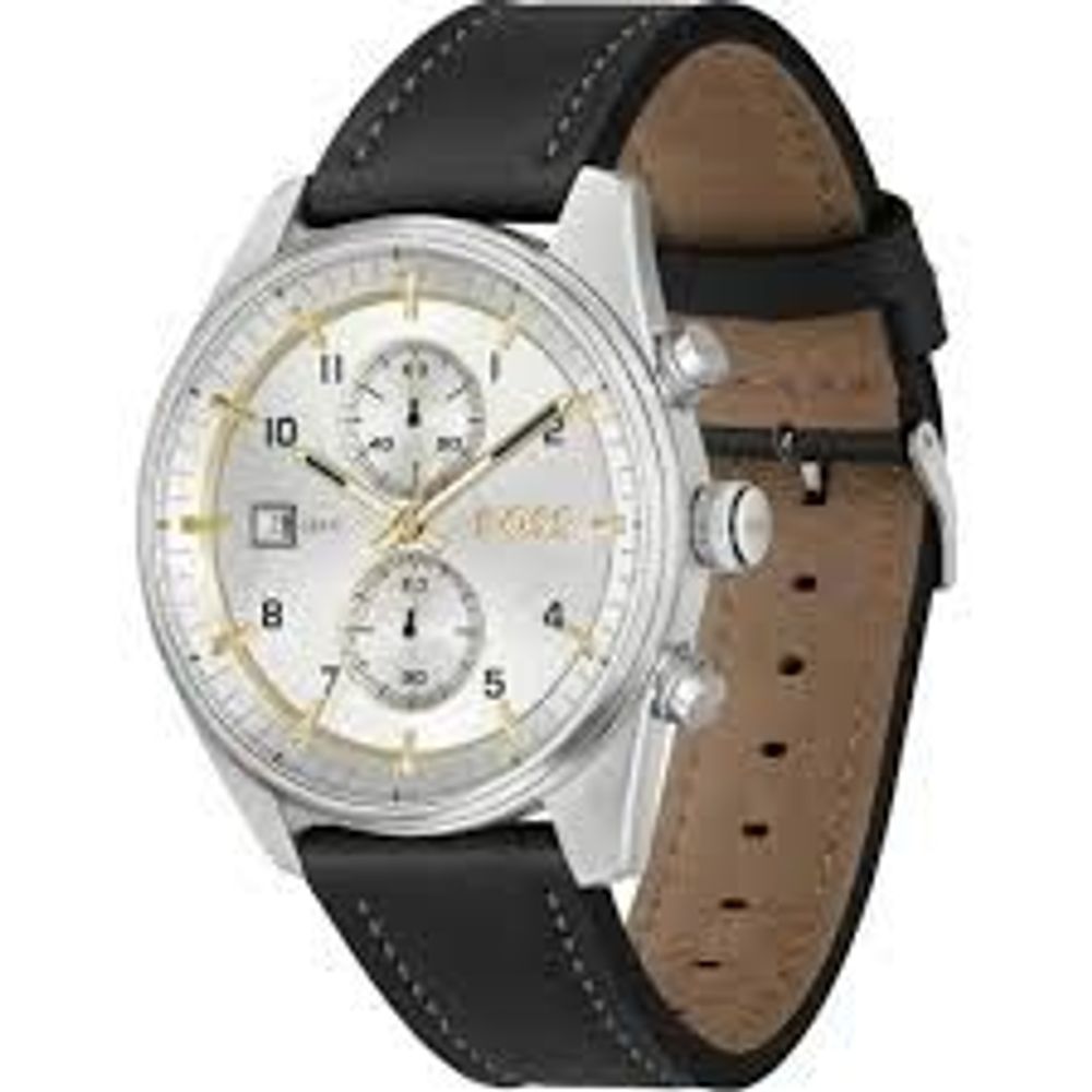 Black Leather Dress Watch - ventzia