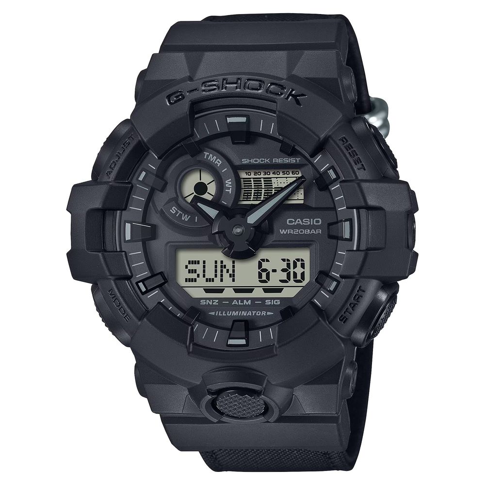 Black Resin Sport Watch - ventzia
