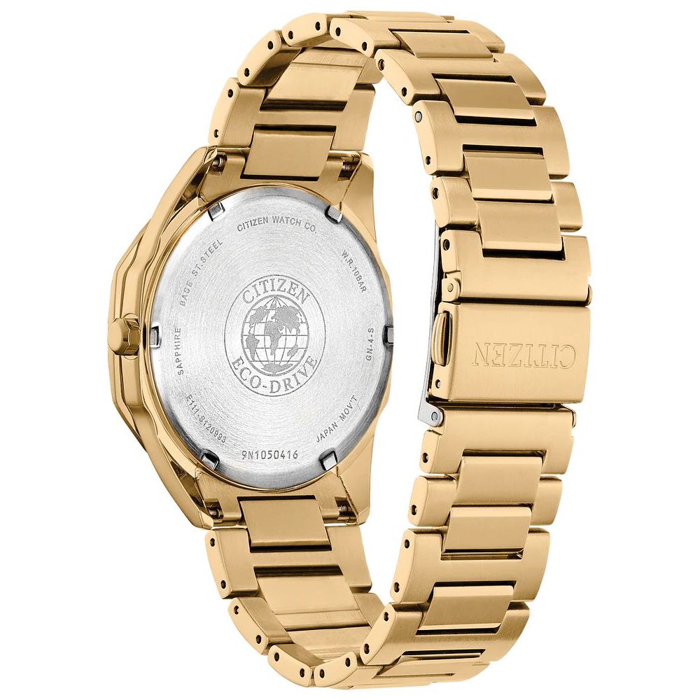 Gold Stainless Steel Dress Watch - ventzia